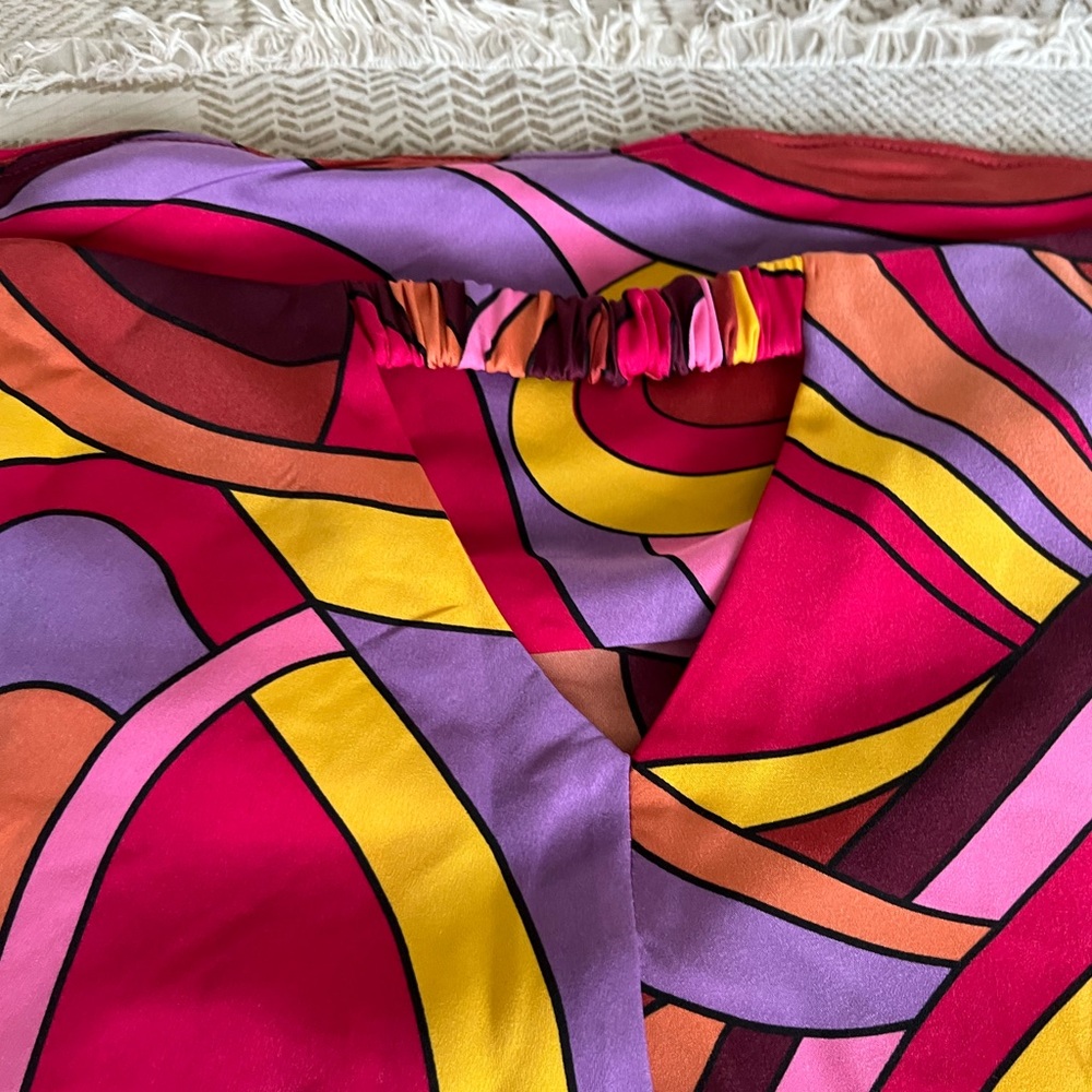 Abstract Print Shorts Set - Picture 3 of 5